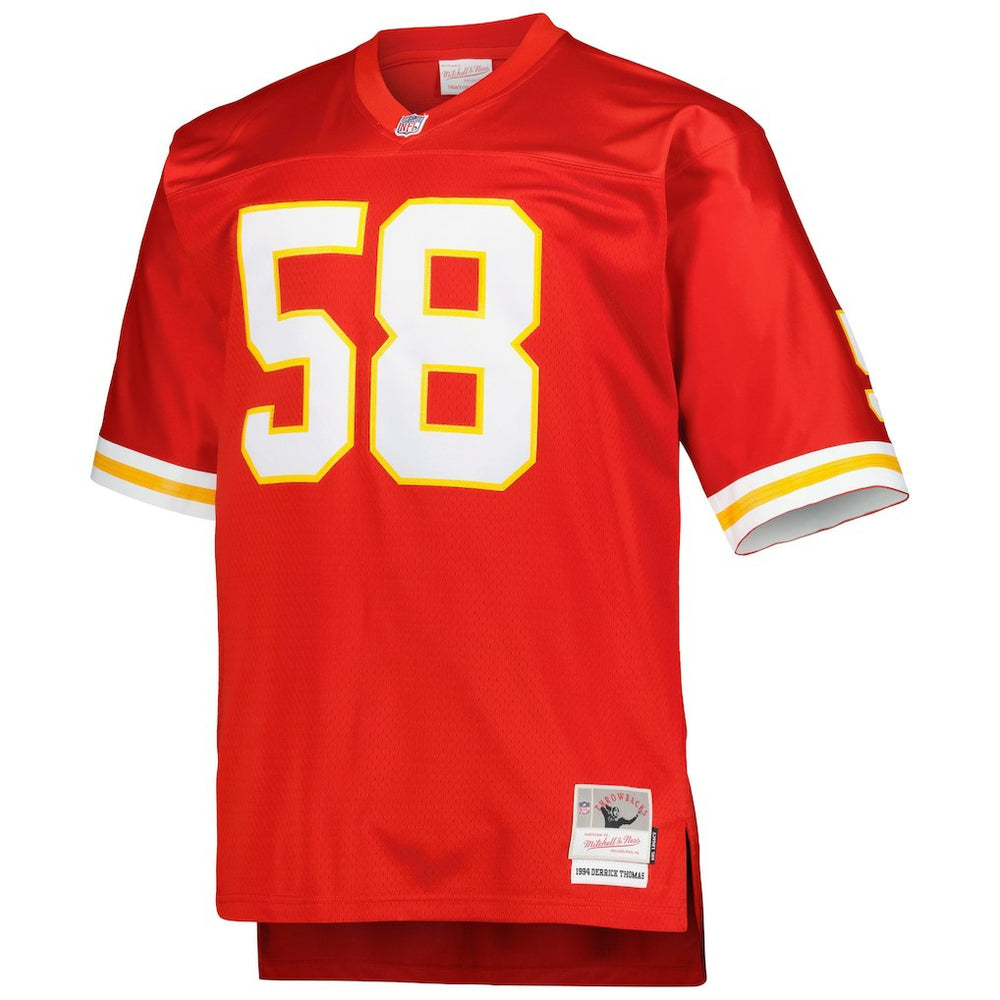 Mitchell & Ness Derrick Thomas Kansas City Chiefs Big & Tall 1994 Retired Player Replica Jersey Red