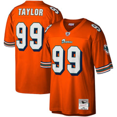 Mitchell & Ness Jason Taylor Miami Dolphins Big & Tall 2004 Retired Player Replica Jersey Orange