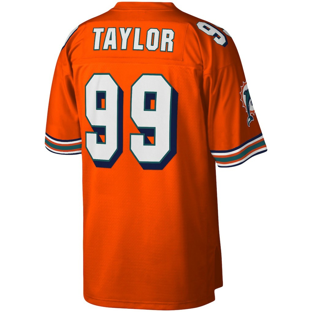 Mitchell & Ness Jason Taylor Miami Dolphins Big & Tall 2004 Retired Player Replica Jersey Orange