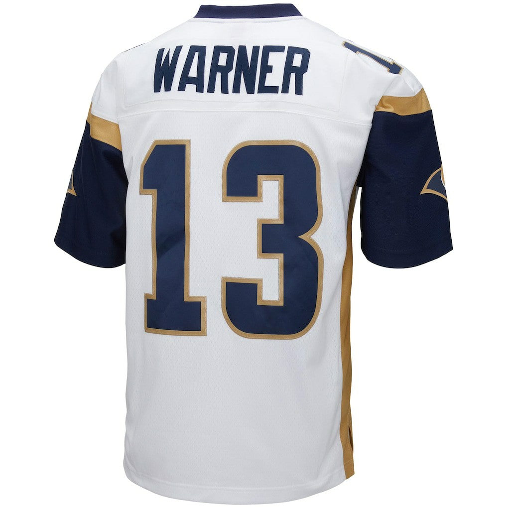 Mitchell & Ness Kurt Warner Los Angeles Rams Big & Tall 2001 Retired Player Replica Jersey White