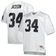 Mitchell & Ness Bo Jackson Las Vegas Raiders Big & Tall 1988 Retired Player Replica Jersey White