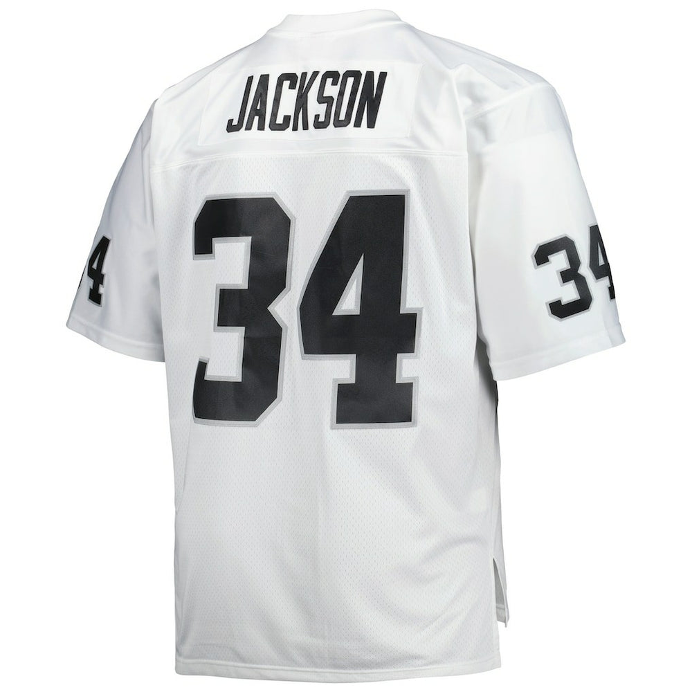 Mitchell & Ness Bo Jackson Las Vegas Raiders Big & Tall 1988 Retired Player Replica Jersey White