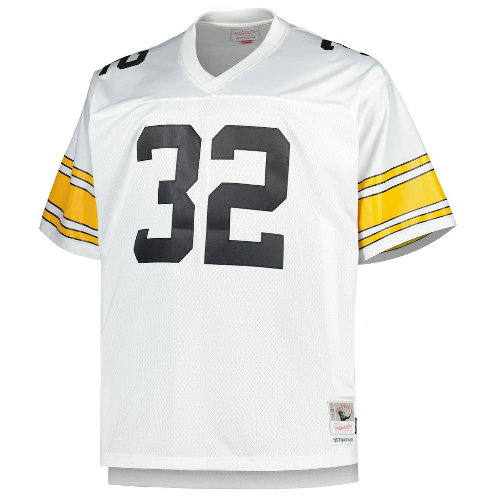 Mitchell & Ness Franco Harris Pittsburgh Steelers Big & Tall 1976 Retired Player Replica Jersey White