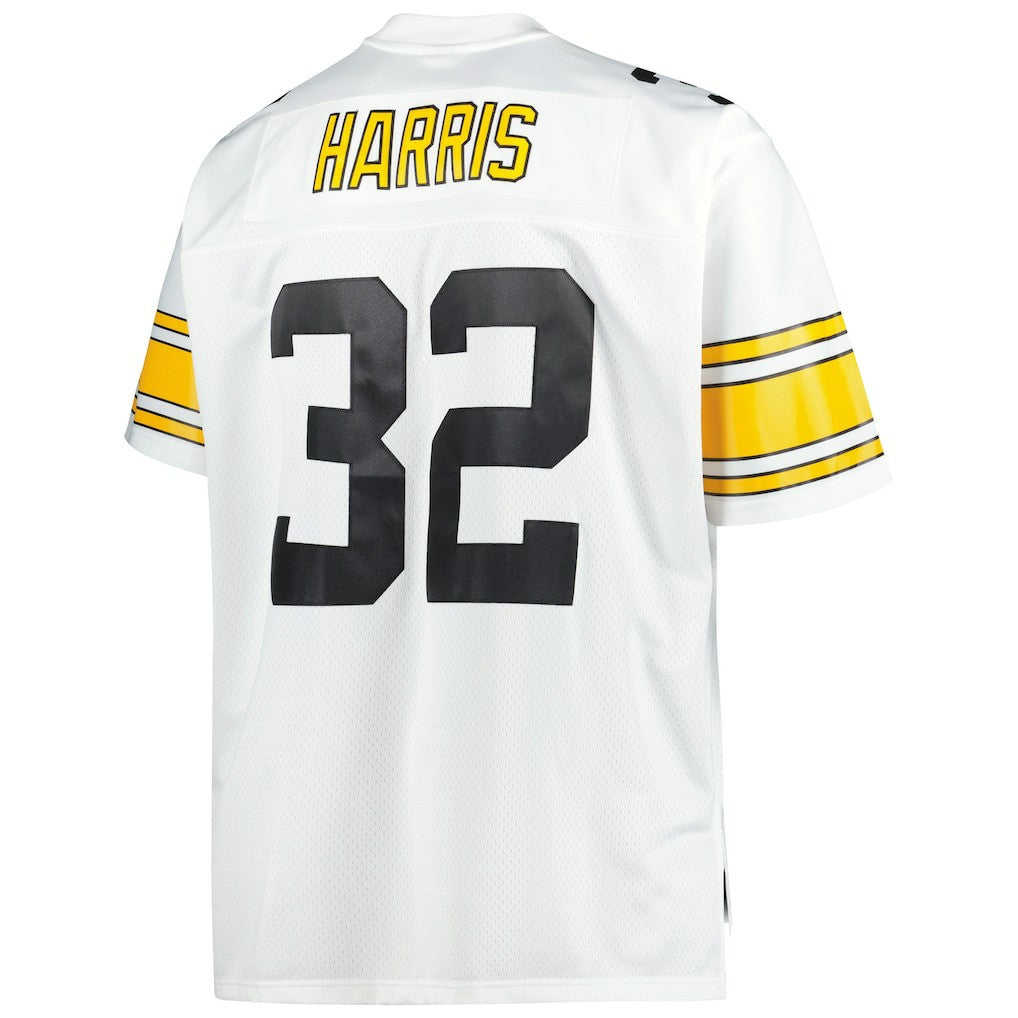 Mitchell & Ness Franco Harris Pittsburgh Steelers Big & Tall 1976 Retired Player Replica Jersey White