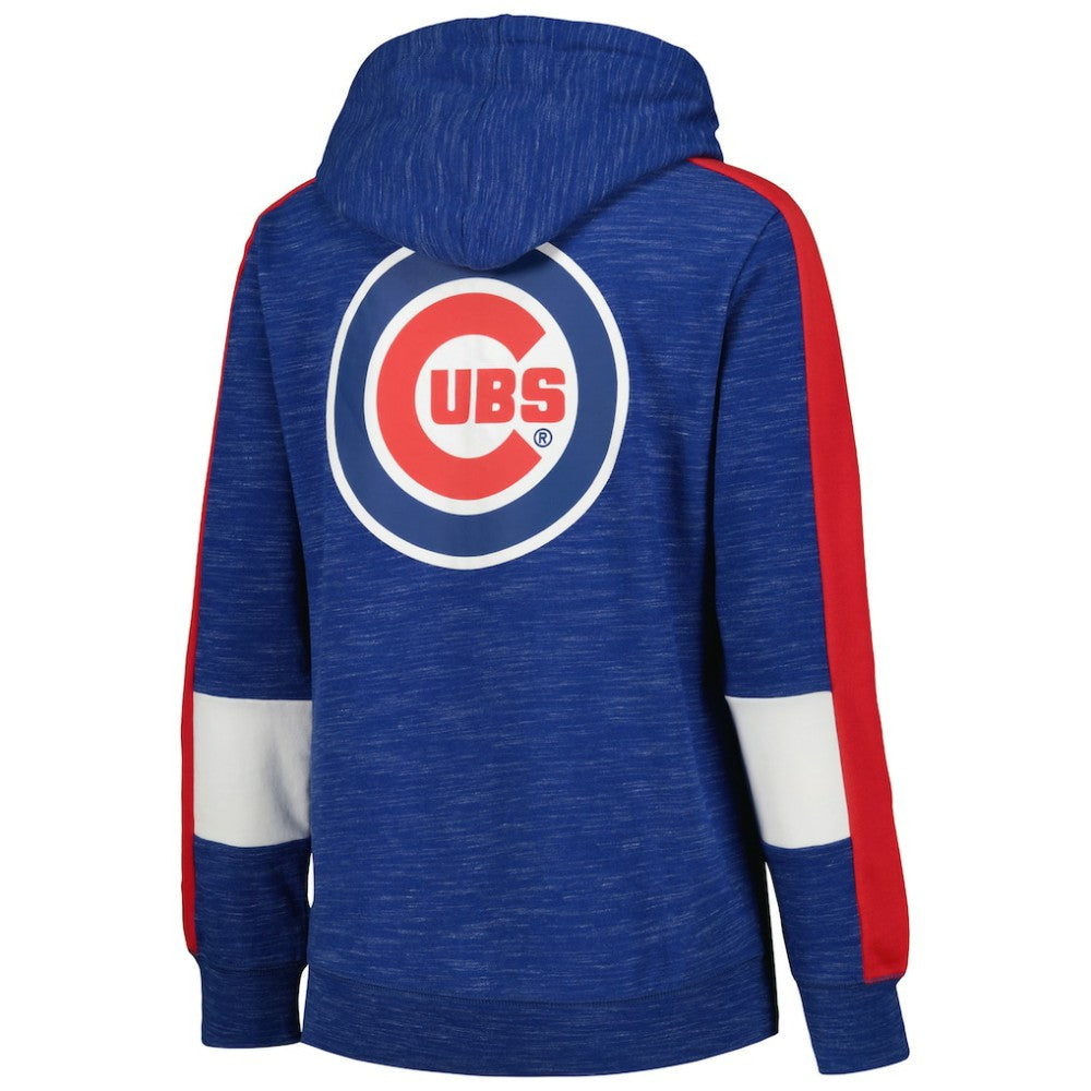 Chicago Cubs New Era Women's Colorblock Full-Zip Hoodie - Royal - New Era Discount