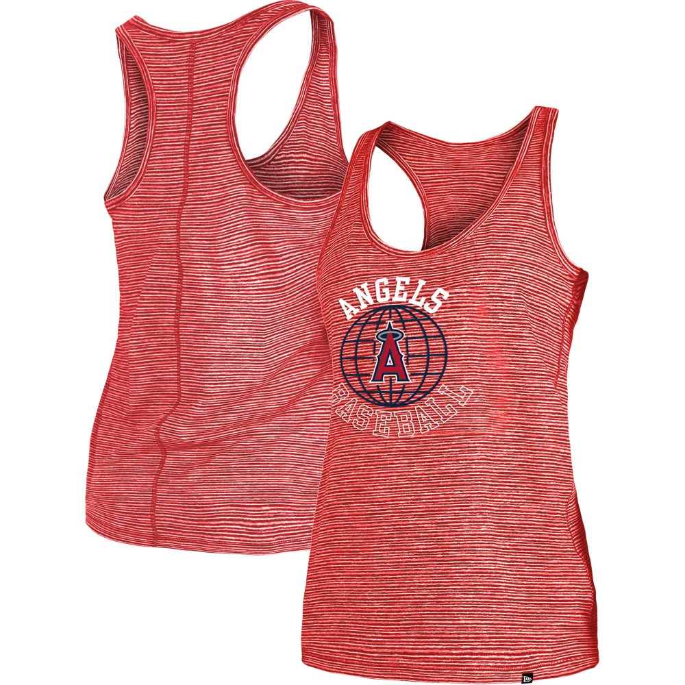 Los Angeles Angels New Era Women's Active Racerback Tank Top - Red - New Era Lifestyle