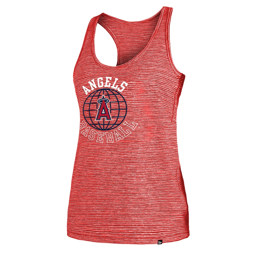 Los Angeles Angels New Era Women's Active Racerback Tank Top - Red - New Era Lifestyle