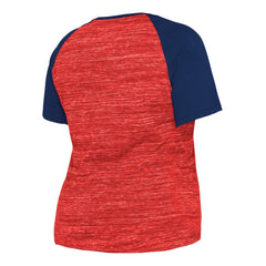 St. Louis Cardinals New Era Women's Plus Size Space Dye Raglan V-Neck T-Shirt - Red - New Era on Sale