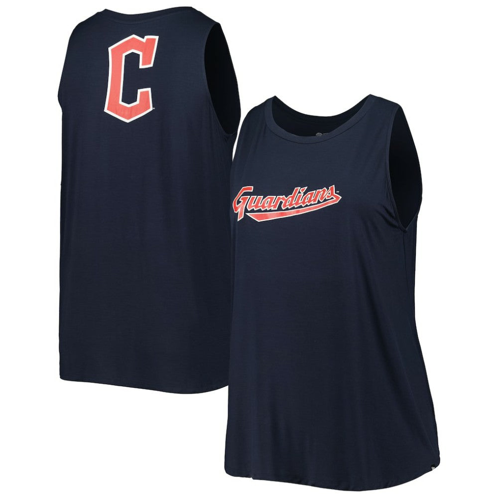 Cleveland Guardians New Era Women's Plus Size Tank Top - Navy - New Era Online