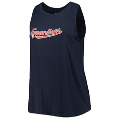 Cleveland Guardians New Era Women's Plus Size Tank Top - Navy - New Era Online