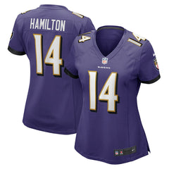 Nike Kyle Hamilton Baltimore Ravens Women's Player Game Jersey Purple