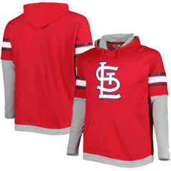 St. Louis Cardinals New Era Big & Tall Twofer Pullover Hoodie - Red - New Era Sale