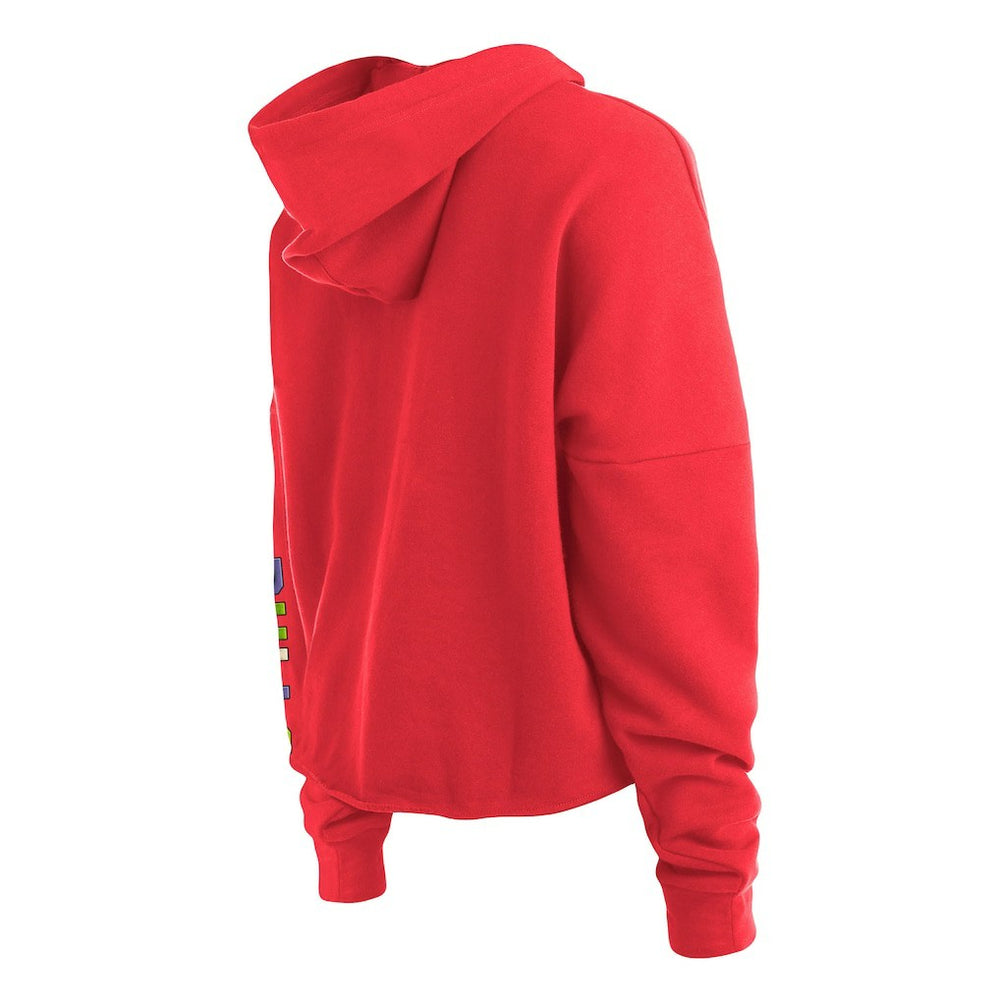 Chicago Bulls Women's Color Pack Cropped Top Pullover Hoodie Red | New Era outlet