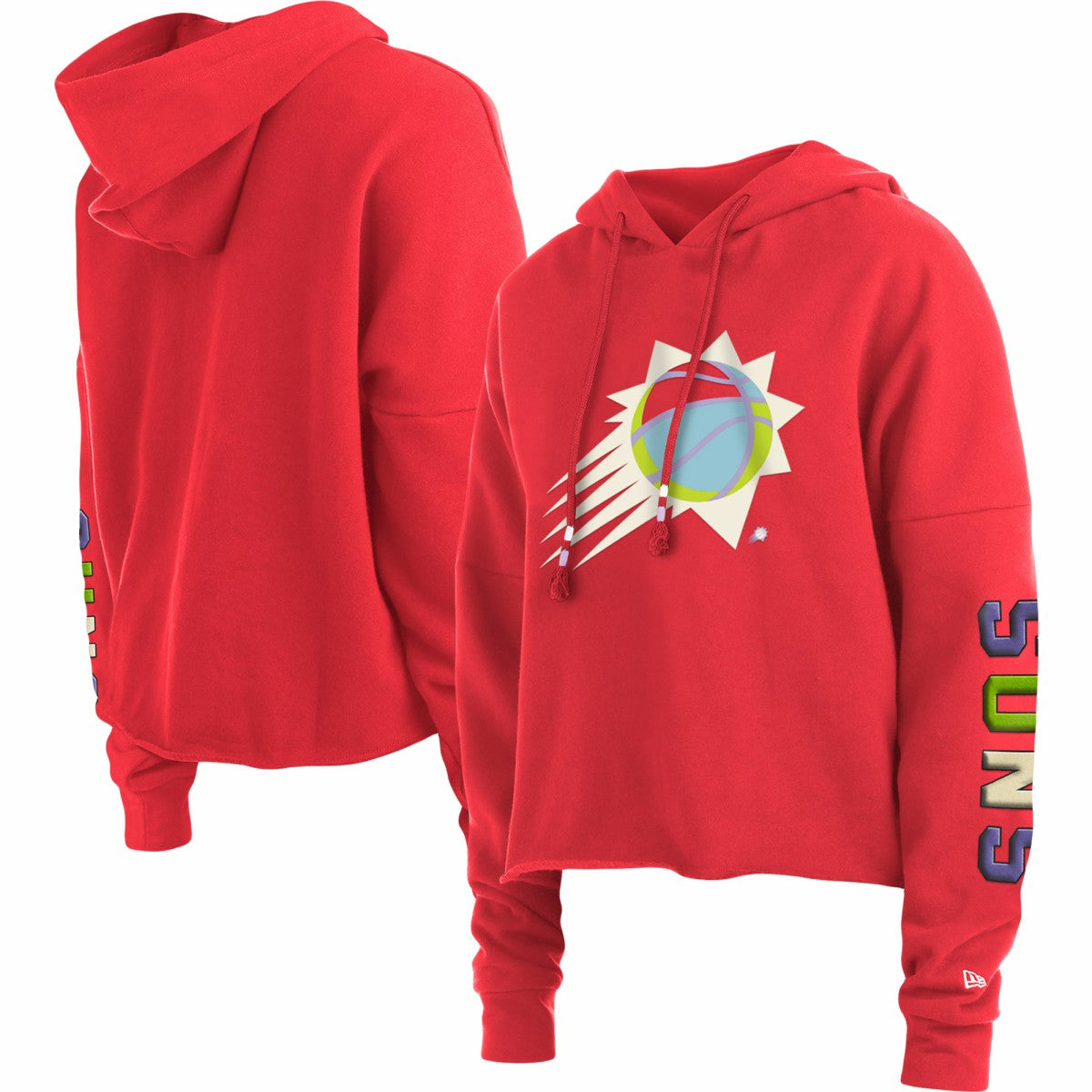 Phoenix Suns Women's Color Pack Cropped Top Pullover Hoodie Red | New Era online