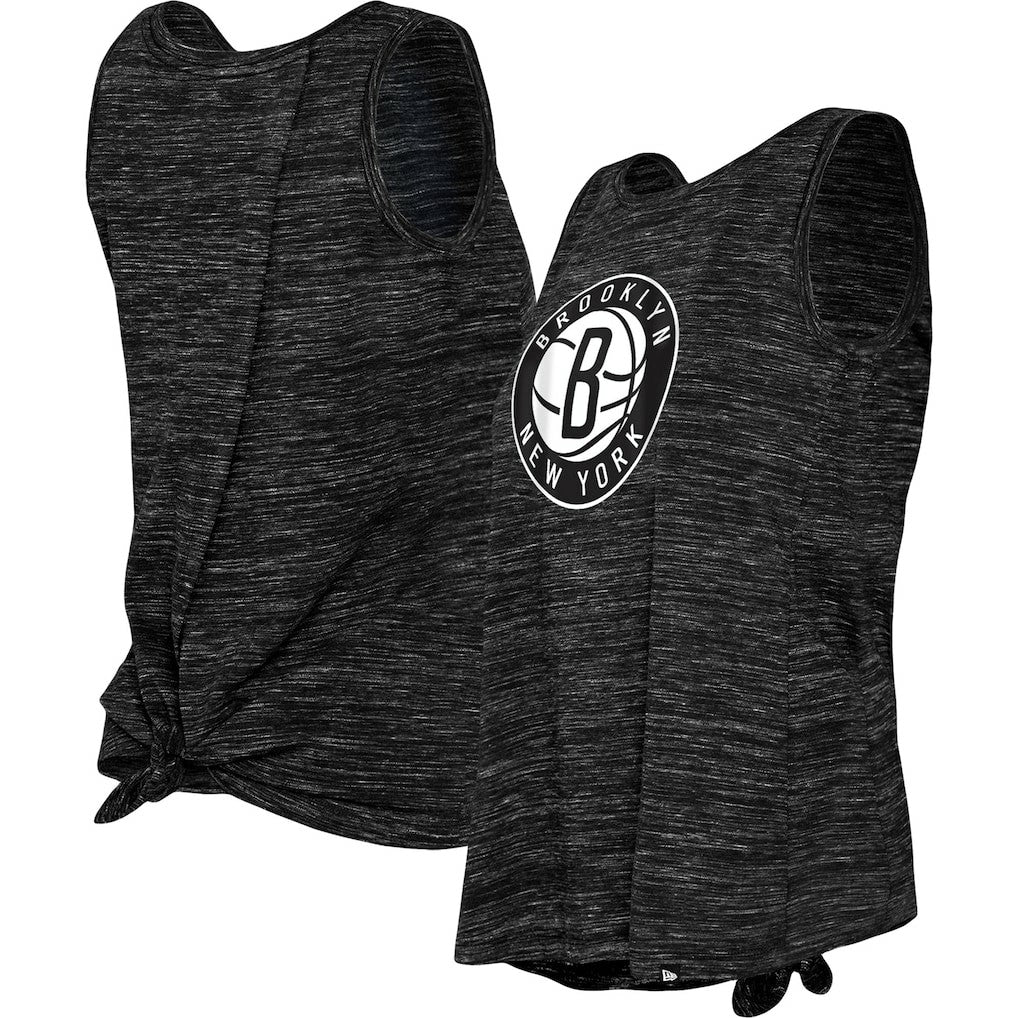 Brooklyn Nets Women's Space Dye Active Tank Top Black | New Era discount