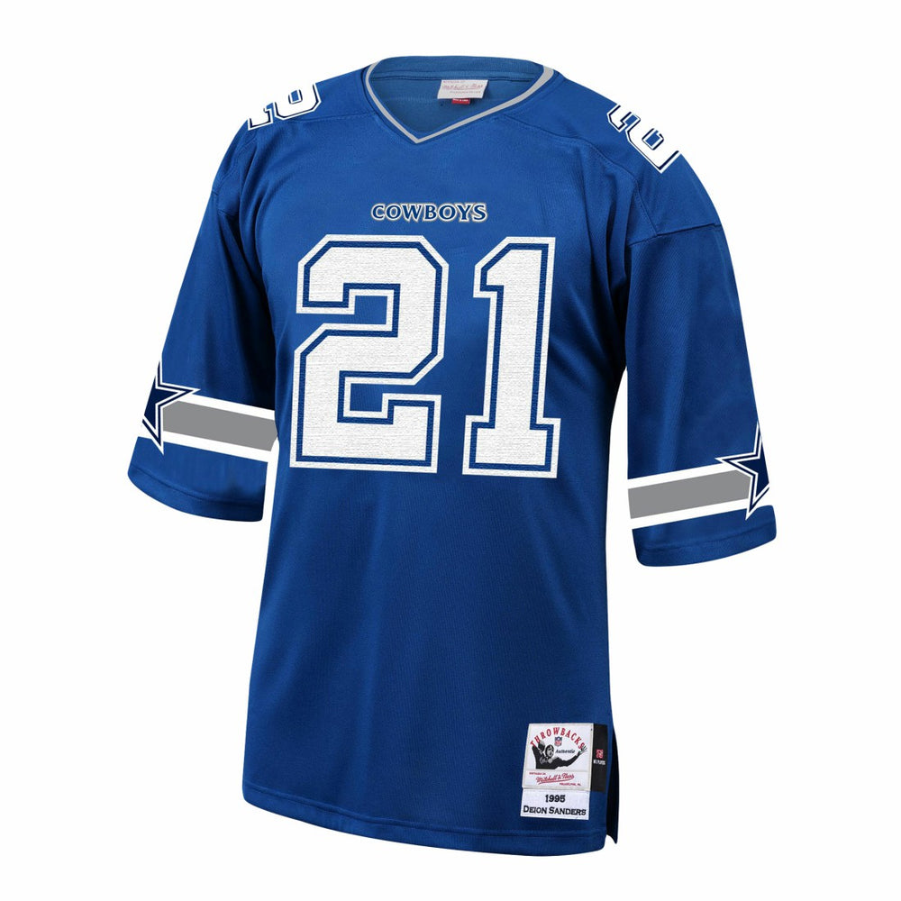 Mitchell & Ness Deion Sanders Dallas Cowboys 1996 Authentic Throwback Retired Player Jersey Royal