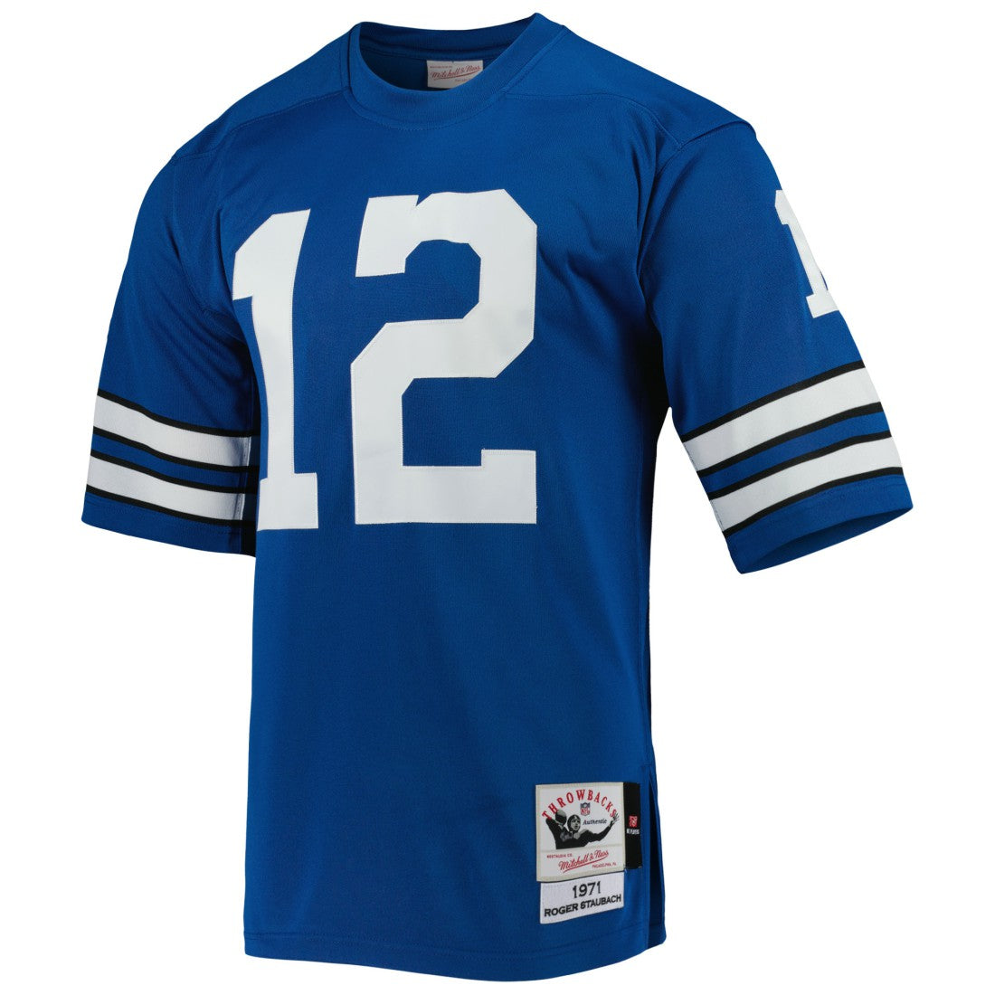 Mitchell & Ness Roger Staubach Dallas Cowboys 1971 Authentic Throwback Retired Player Jersey Royal