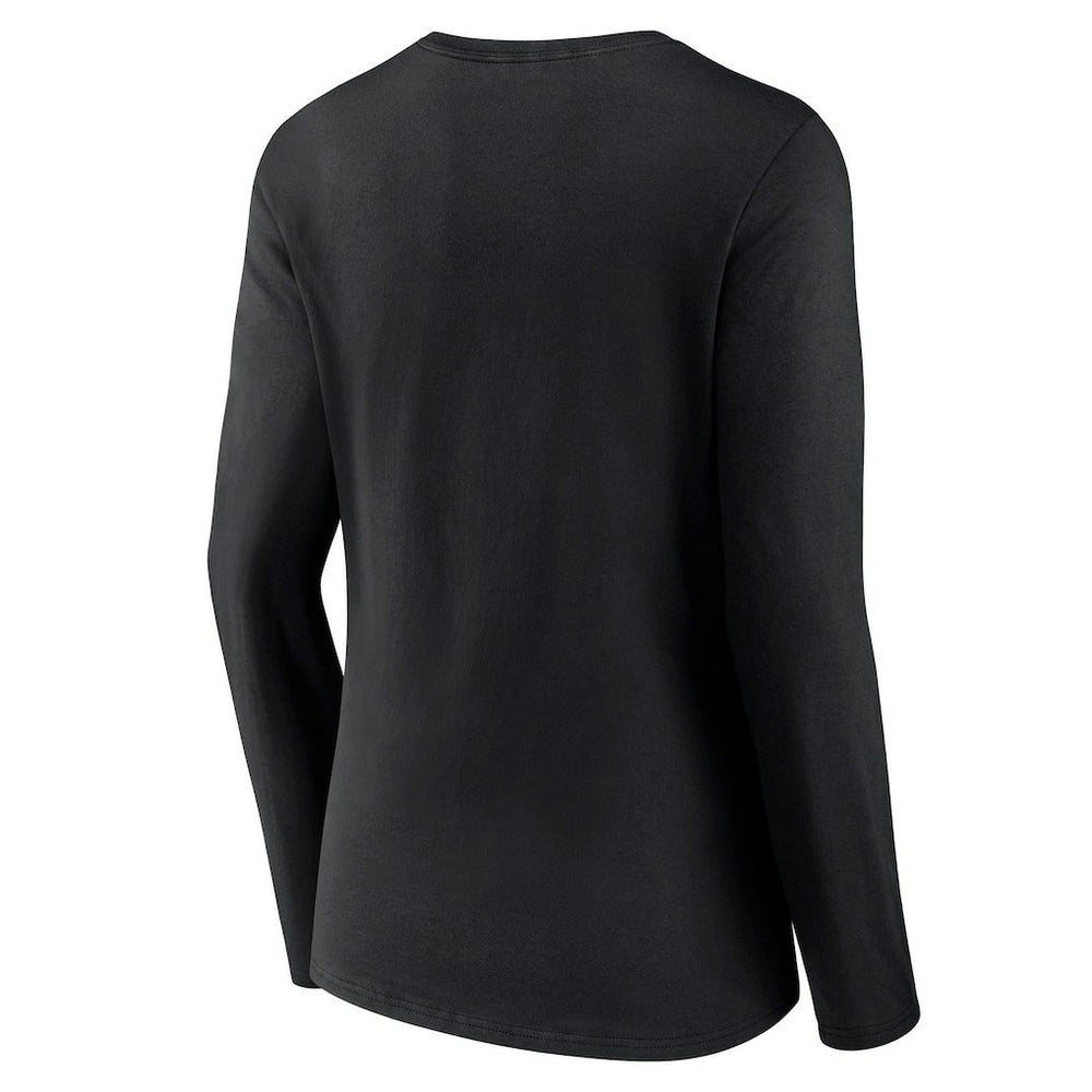 Fanatics Pittsburgh Steelers Women's Hometown Sweep Long Sleeve V-Neck T-Shirt Black