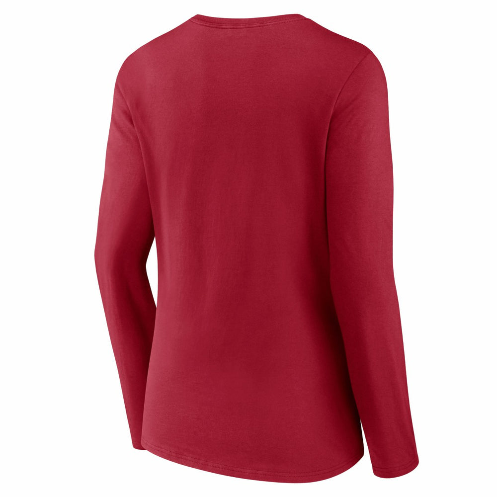 Fanatics Tampa Bay Buccaneers Women's Hometown Sweep Long Sleeve V-Neck T-Shirt Red