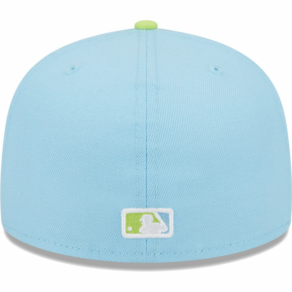 Los Angeles Dodgers New Era Spring Color Two-Tone 59FIFTY Fitted Hat - Light Blue/Neon Green - New Era Online