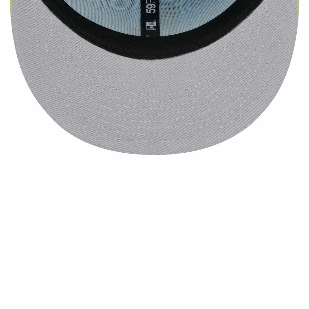 Los Angeles Dodgers New Era Spring Color Two-Tone 59FIFTY Fitted Hat - Light Blue/Neon Green - New Era Online