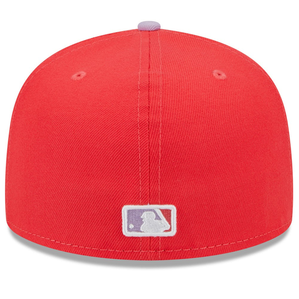Los Angeles Dodgers New Era Spring Color Two-Tone 59FIFTY Fitted Hat - Red/Lavender - New Era Sale