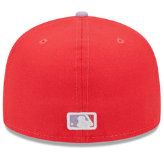 Los Angeles Dodgers New Era Spring Color Two-Tone 59FIFTY Fitted Hat - Red/Lavender - New Era Sale