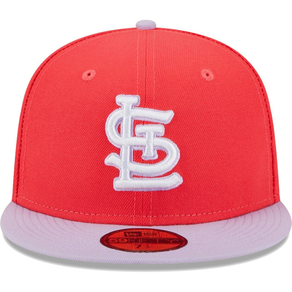 St. Louis Cardinals New Era Spring Color Two-Tone 59FIFTY Fitted Hat - Red/Lavender - New Era on Sale