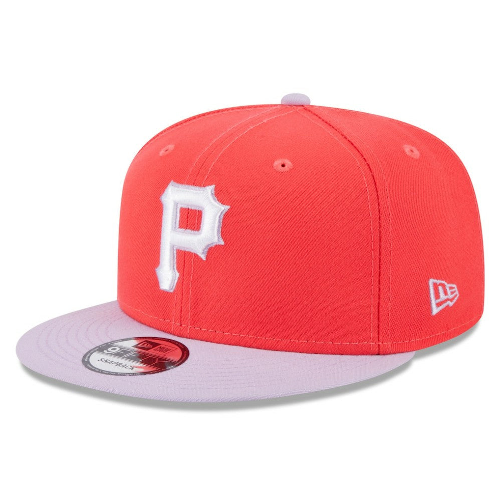 Pittsburgh Pirates New Era Spring Basic Two-Tone 9FIFTY Snapback Hat - Red/Purple - New Era Discount