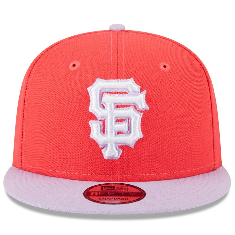 San Francisco Giants New Era Spring Basic Two-Tone 9FIFTY Snapback Hat - Red/Purple - New Era Online