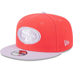 San Francisco 49ers New Era Two-Tone Color Pack 9FIFTY Snapback Hat Red/Lavender