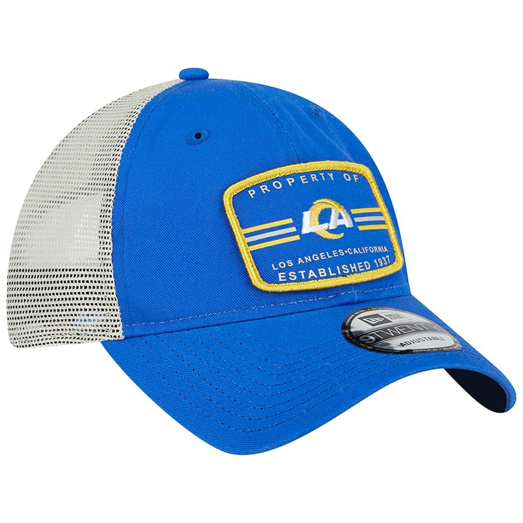 Los Angeles Rams New Era Property Trucker 9TWENTY Adjustable Hat Royal