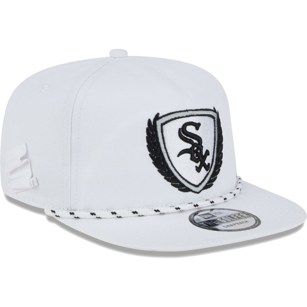 Chicago White Sox New Era Golfer Tee 9FIFTY Snapback Hat - White - New Era Lifestyle