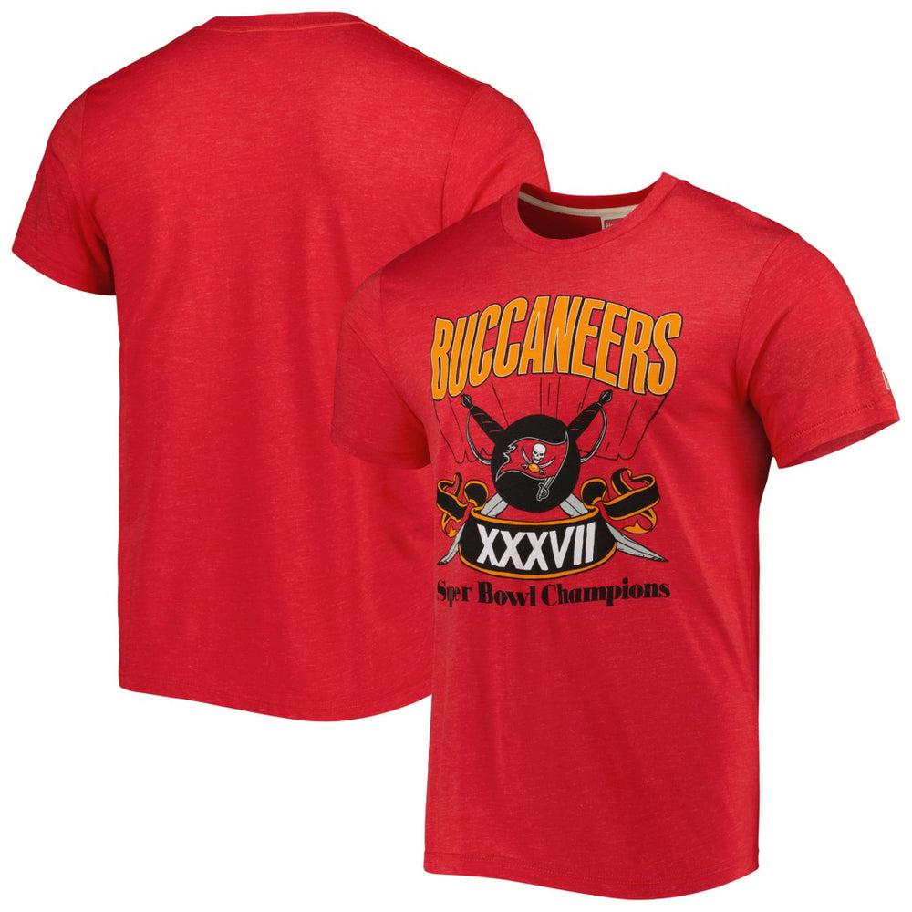 Tampa Bay Buccaneers Homage Super Bowl Classics Tri-Blend T-Shirt Red