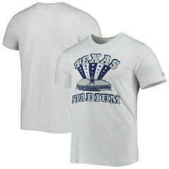 Dallas Cowboys Homage Texas Stadium Tri-Blend T-Shirt Ash