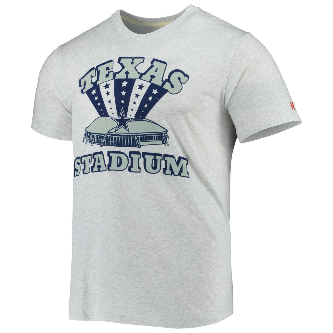 Dallas Cowboys Homage Texas Stadium Tri-Blend T-Shirt Ash