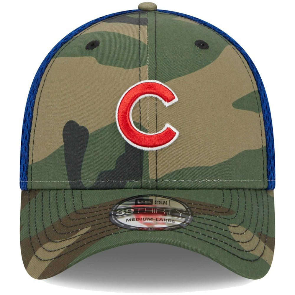 Chicago Cubs New Era Team Neo 39THIRTY Flex Hat - Camo - New Era Sale