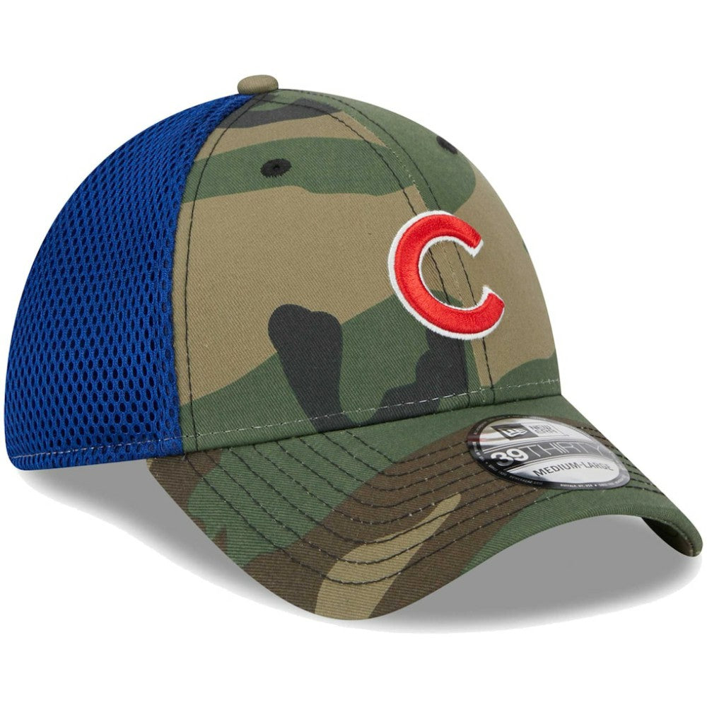 Chicago Cubs New Era Team Neo 39THIRTY Flex Hat - Camo - New Era Sale