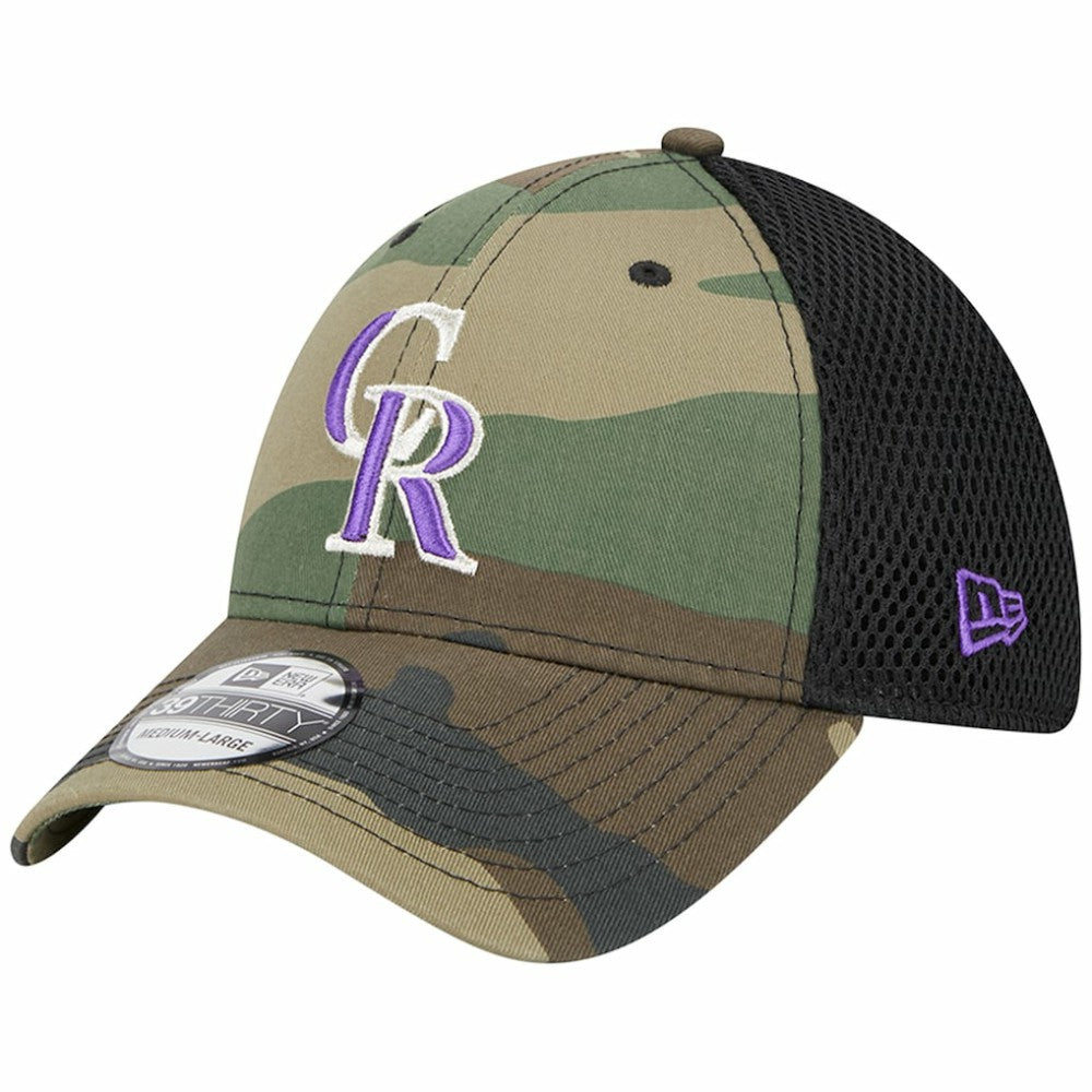 Colorado Rockies New Era Team Neo 39THIRTY Flex Hat - Camo - New Era on Sale