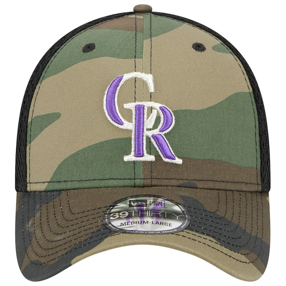 Colorado Rockies New Era Team Neo 39THIRTY Flex Hat - Camo - New Era on Sale