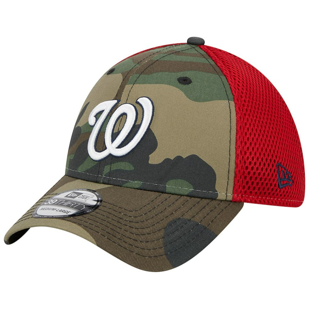 Washington Nationals New Era Team Neo 39THIRTY Flex Hat - Camo - New Era Discount