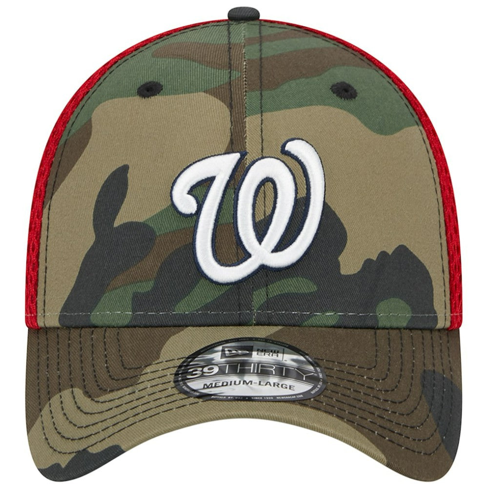 Washington Nationals New Era Team Neo 39THIRTY Flex Hat - Camo - New Era Discount