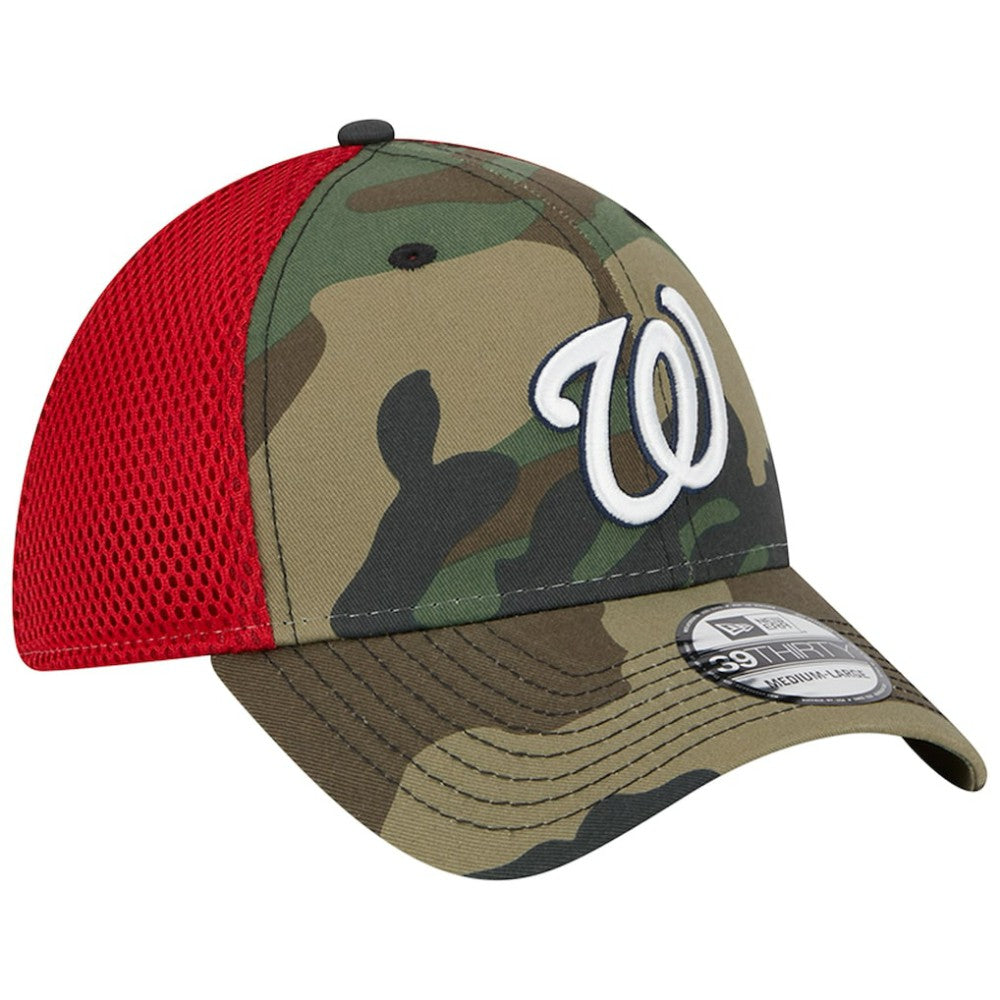 Washington Nationals New Era Team Neo 39THIRTY Flex Hat - Camo - New Era Discount
