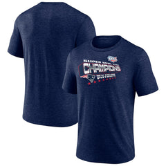 New England Patriots Hometown Old-Fashioned Super Bowl XXXVI Champions Tri-Blend T-Shirt Navy