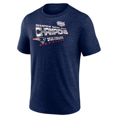 New England Patriots Hometown Old-Fashioned Super Bowl XXXVI Champions Tri-Blend T-Shirt Navy