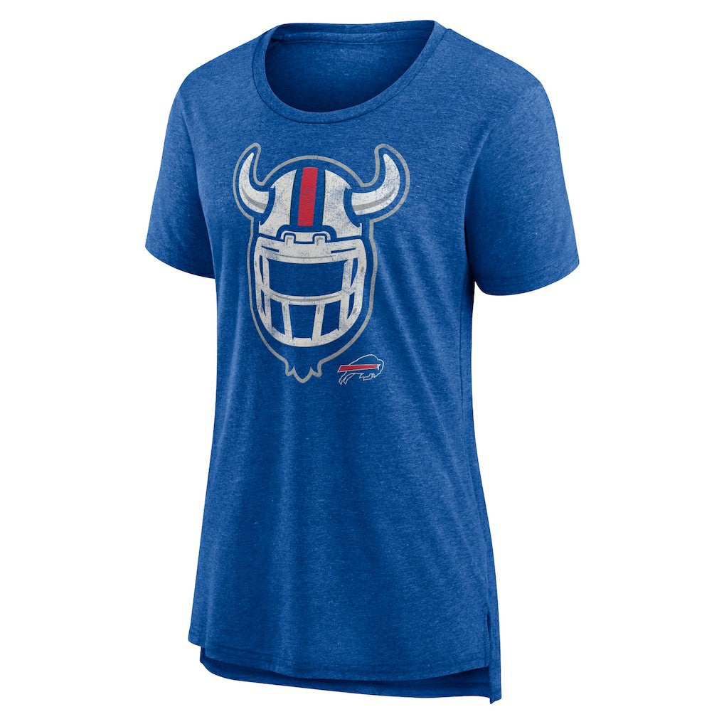 Buffalo Bills Women's Hometown First Down Tri-Blend T-Shirt Heather Royal