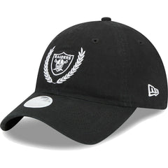 Las Vegas Raiders New Era Women's Leaves 9TWENTY Adjustable Hat Black