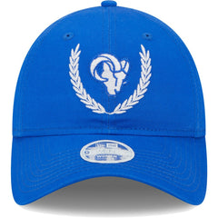 Los Angeles Rams New Era Women's Leaves 9TWENTY Adjustable Hat Royal