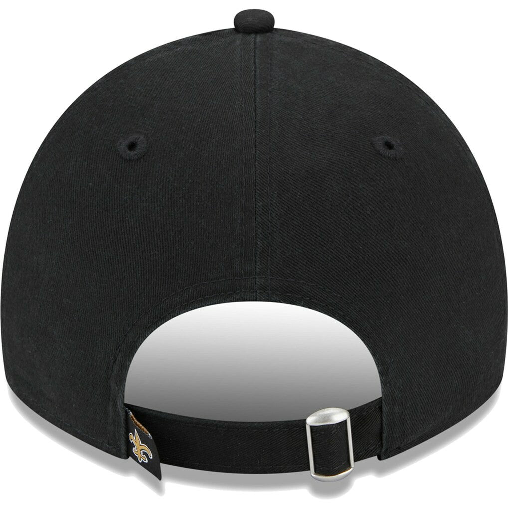 New Orleans Saints New Era Women's Leaves 9TWENTY Adjustable Hat Black