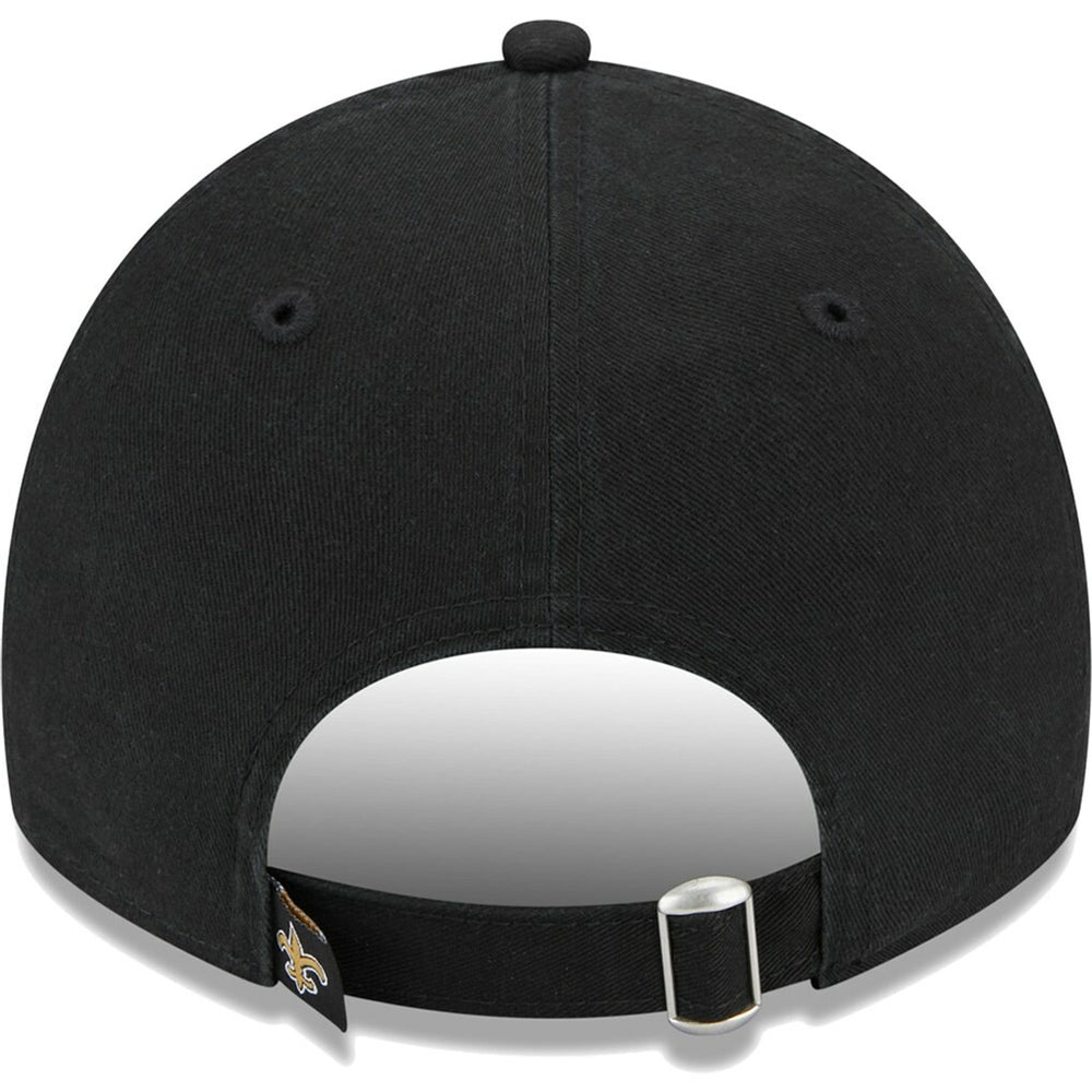 New Orleans Saints New Era Women's Leaves 9TWENTY Adjustable Hat Black
